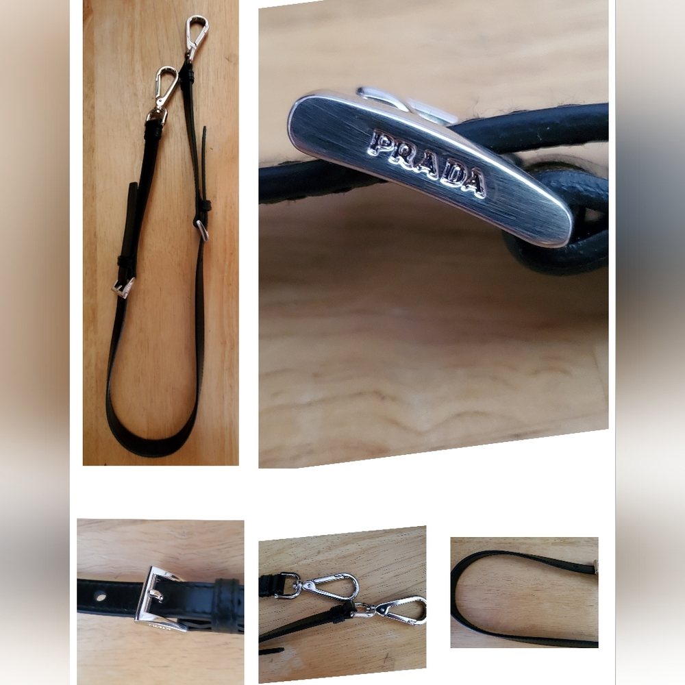 Prada Black Purse Strap unused new